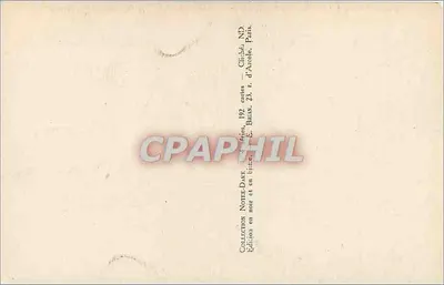 Paryż — Portail południowy katedry Notre-Dame — tympan — Wydawca E.B. n°16 — Rewers
