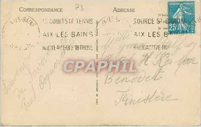 Okręgi Aix-les-Bains — Droga Chambotte — LL — Rewers