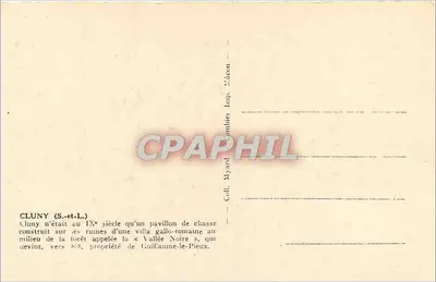 Cluny — Abbazia di Cluny — editore Calle Myrand, Mâcon — Verso