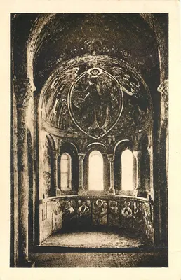 Capela dos Monges de Cluny — Berzé-la-Ville (Saône-et-Loire) — Héliogravure H. MACON
