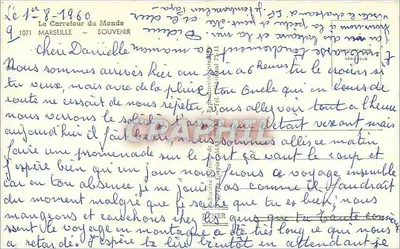 Marselha — Vista panorâmica com seis cenas — Le Carrefour du Monde, n° 1071 — Verso