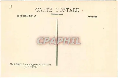 NARBONNE — Abadia de Fontfroides (século XII) — Verso