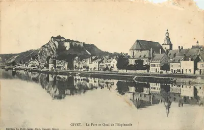GIVET - O Forte e o Quai da Esplanada — Édition du Petit Jazar, Eug. Dupont, Givet