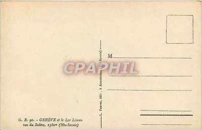 Genewa i Lac Léman widziane z Salève — 1380m — wydawca L. Fauraz, Annemasse (Haute-Savoie) — Rewers