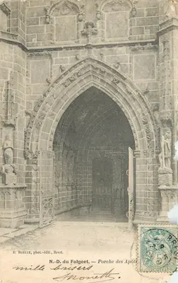N.-D. do Folgoet — Portal dos Apóstolos — R. Boelle, fot.-edit., Brest