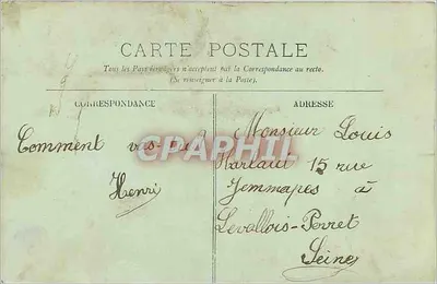 Zamek w Chantilly — Pałac Sylvie — LL. — Rewers
