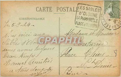 Rybiarzka w Les Sables-d'Olonne — Hermann-Berlan, wydawca, nr 330 — Rewers