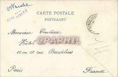 Ostenda — Gare i port — V.I.D. n°327 — Rewers