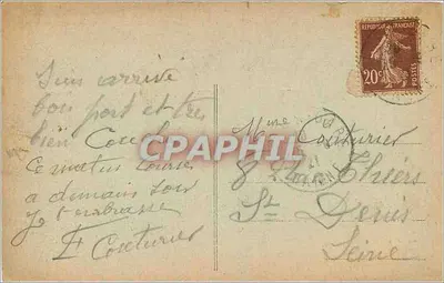 Reims w ruinach po odwrocie Niemców — Ogólny widok — Rewers