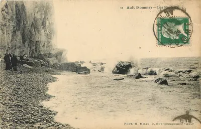 Ault (Somme) — Os Rochos — Fot. H. Milan, 9, Rue Quinquerue - Ault