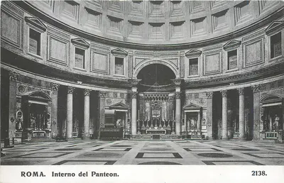 Rzym — Wnętrze Panteonu — n°2138