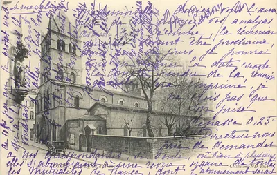 Église d'Annemasse — vue de l'édifice avec clocher — Église d'Annemasse, ND Phot.
