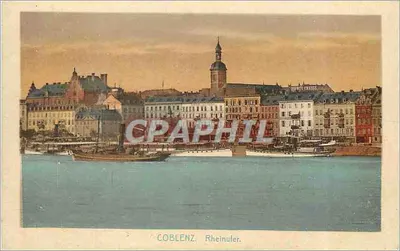 Coblença — Vista do Reno — editor W. B. No.2