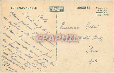 Aix-les-Bains — Jezioro Bourget — Linia kolejowa Château de Châtillon — Koniec jeziora — Le Colombier — LL. — Wydawca: Levy & Neurdein, Nice — N° 207 — Rewers