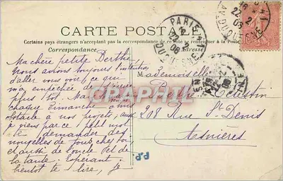 Paryż – Katedra Notre-Dame, boczna strona — G.M. n°48 — Rewers