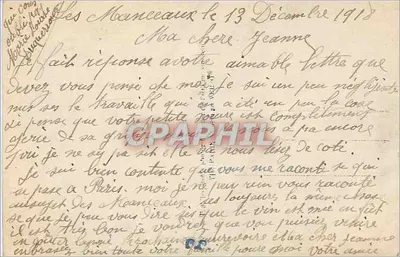 Mariscal Foch — retrato em uniforme — H. Manuel Fot, DIX PARIS 1365 — Verso