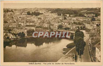 Sablé (Sarthe) - Vista tirada do campanário de Nossa Senhora