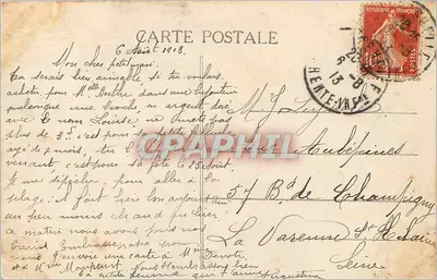 La Rochelle — Quai Duperré i parowce wysp — R. B. — Rewers