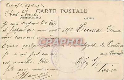 Vesoul — Vista geral — La Haute Saône Illustrée, n°1 — Verso