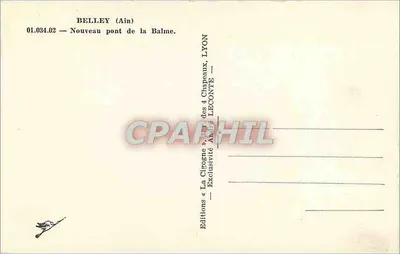 Ponte da Balme — A Garça — Edições André Leconte — Verso