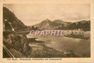 O Reno. Rolandseck, Drachenfels e Nonnenwerth — editor W. Witz — n° 109