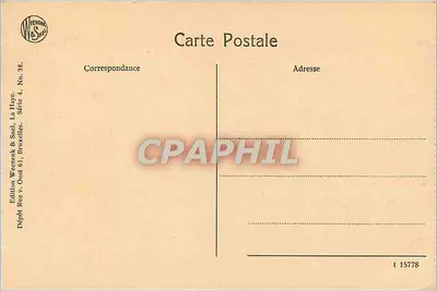 Bois de la Cambre, O Lago e o Chalé — Robinson Tea Room — Edição Weetenk & Snel, Haia — Verso