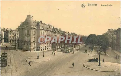 Bruxelas — Avenida Louise — editor Ern. Thill