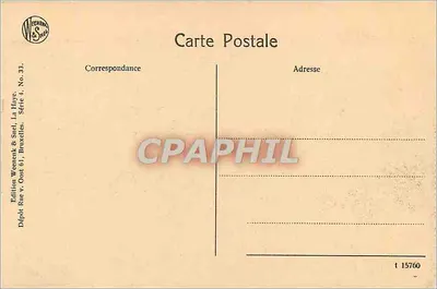 Bruxelas - Rue Royale e Igreja de Santa Maria — Edição Weenenk & Snel, Série 4, No. 33 — Verso