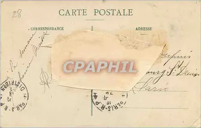 Zamek Anet — Pokój Diany — Ch. Foucault, wyd., Dreux, n°6 — Rewers