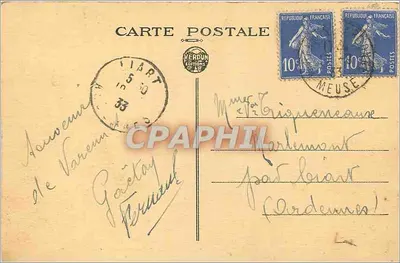 Varennes-en-Argonne — O Monumento Americano da Pensilvânia — Vista geral — Verso