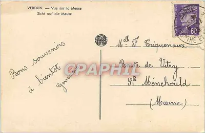 Verdun — Vista sobre a Meuse — Édition Verdun — Verso