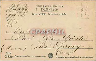 Milano - Duomo - altra veduta — wydawca Union postale universelle, n° 69 — Rewers