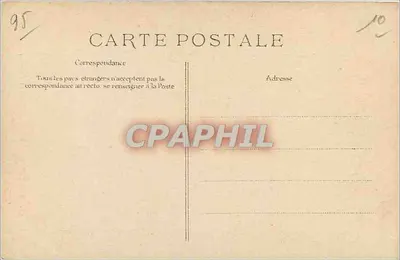 Pontoise — Ruinas del antiguo convento de los Cordeliers — Editor E.D. n°96 — Reverso