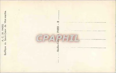 Basiliek van het Heilig Hart — Parijs — uitgever Abeilles-Carré, nr. 39 — Achterkant