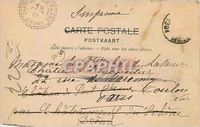 Malines — Stare Parlament — Wydawca De Bouter, 18 rue Fauvorga, Huy-Belgia — Rewers