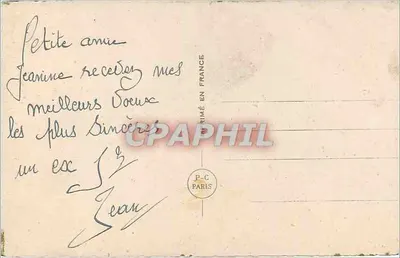 Sapato decorativo — decoração floral e paisagem invernal — P-C Paris n°5644 — Verso