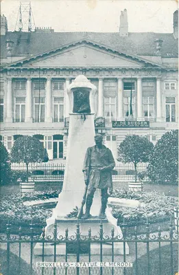 Bruxelas - Estátua de Merode — J. De Bueger, escultor da corte dos Países Baixos