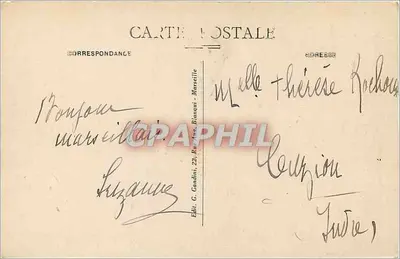 Marseille - Visão geral — editor C. Gandini, n° 65 — Verso