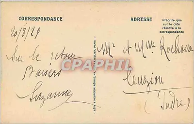 Marselha — A Corniche — II. — Editor Lévy & Neurdein, n° 134 — Verso