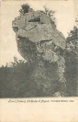 Lives (Namur), A Rocha de Prata — Fototipia Gérardon Llège