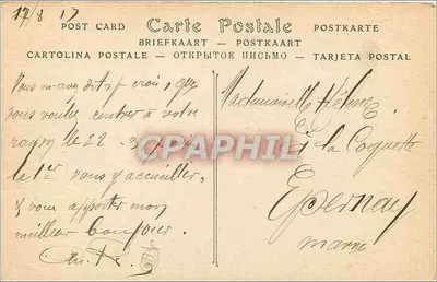 Crozant (Creuse) — Le Moulin de Brigand et les Ruines — Wydawca nieznany, nr 12 — Rewers