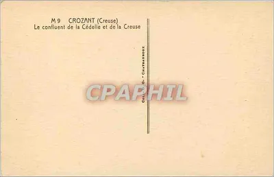 Crozant (Creuse) — Il confluente della Cédelle e della Creuse — Coll. G. Chatraudoux — Verso