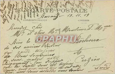 Crozant (Creuse) — O Conflito e os Brégeauds — Editor não identificado, n° 11 — Verso