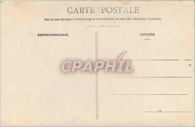 Homem jovem em traje — em um balcão — Carte postale anônima — Verso