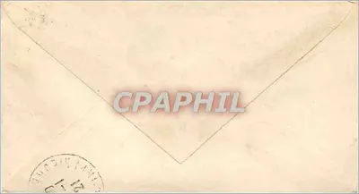 Carta postal endereçada ao Sr. Couillard em Nova York — selo de 25 centavos azul e carimbo de Louisant (Loire) de 21 de outubro de 1921 — Verso