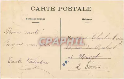 NANTES - Ogród Botaniczny — Fototypia Vassellier, Nantes, nr 73 — Rewers