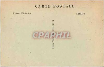 NANTES — Cours de la République e Statua di Cambronne — F. Chappeau, Nantes, n° 510 — Verso