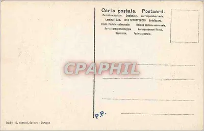 Binnenkant van de Kerk van S. Pieter in Perugia — uitzicht op de altaar en de krukstoelen — uitgever Stef. Goro, n° 1535 — Achterkant