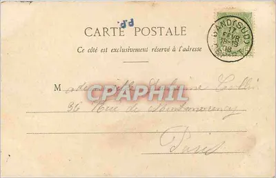 Ruínas da Abadia de St-Bavon — Gand — Editor Albert Sugg, em Gand. N° 133 — Verso