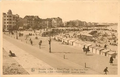Knocke s/Mer - Albert-Plage - A Praia e a Digue